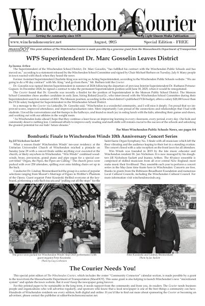 The front page, August 2025
