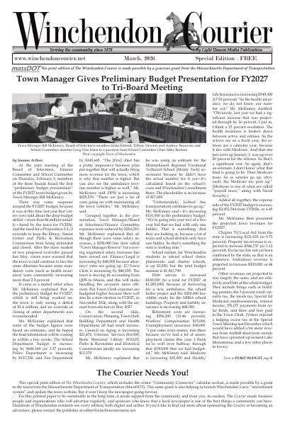 The front page, March 2026