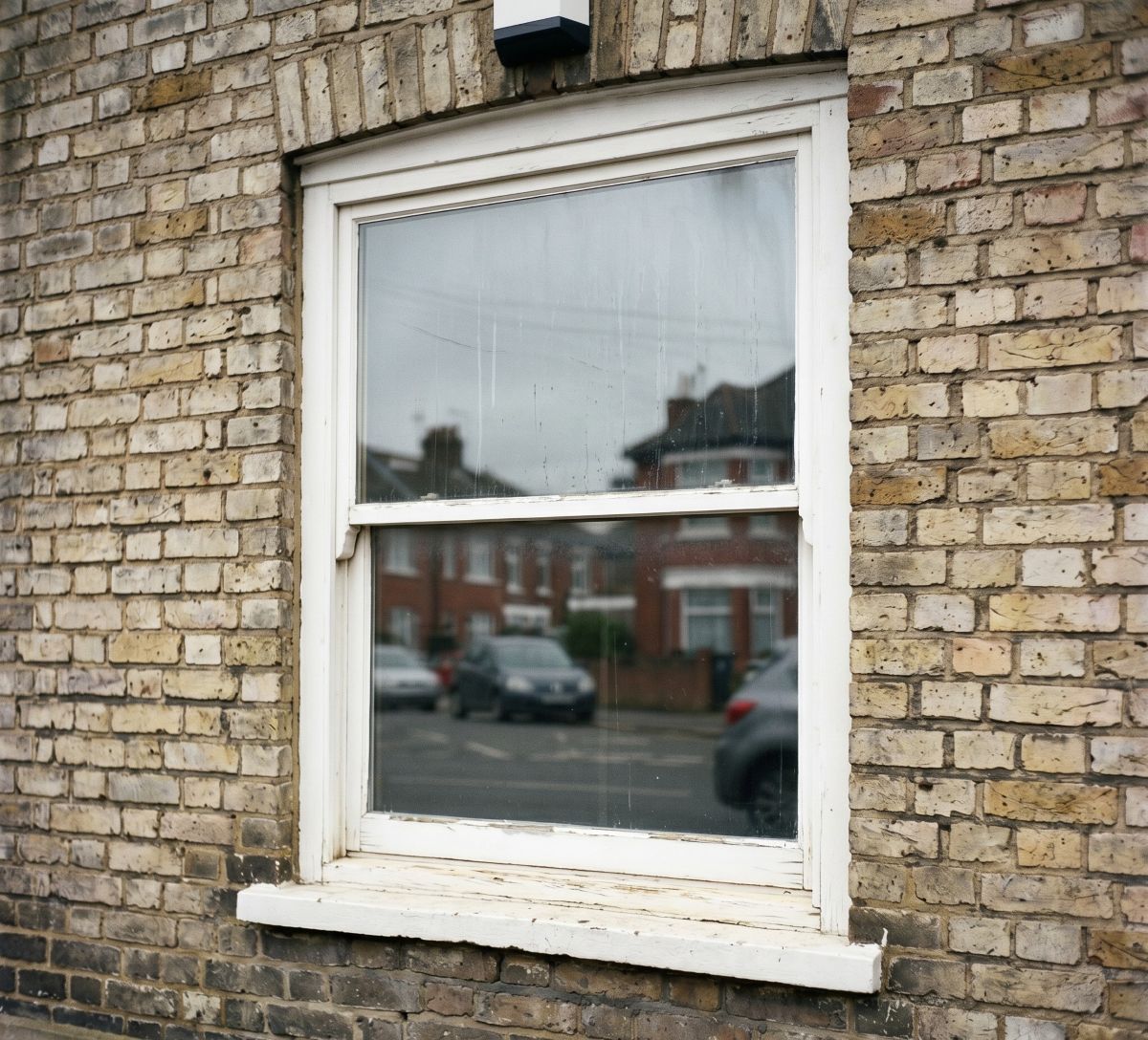 A first-floor window on Watford Way, Hendon, London